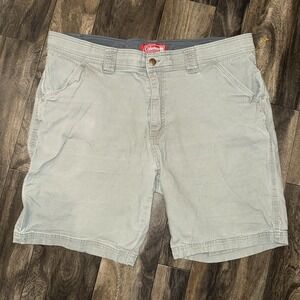 Coleman Men's Utility Shorts Light Grey 6-Pocket Carpenter Style Size 38